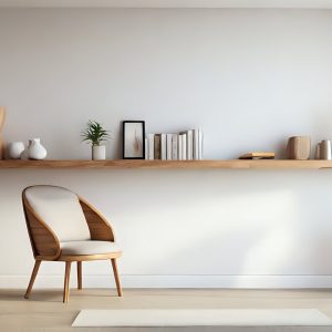 Wooden Floating Shelf, Custom Size Wooden Shelves with Brackets, Handmade Wooden Customize Shelves