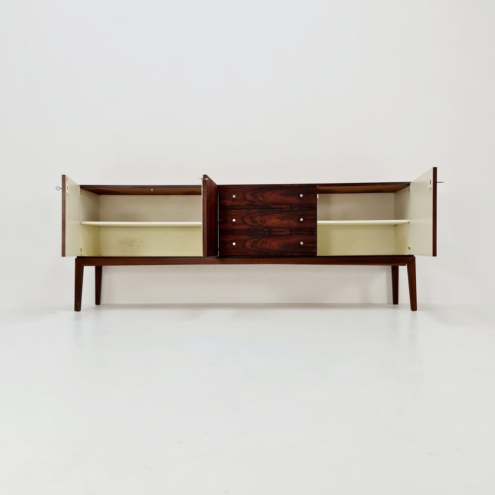 Rare Mid Century Modern German rosewood sideboard by Palette Mööbel, 1950s - Image 5