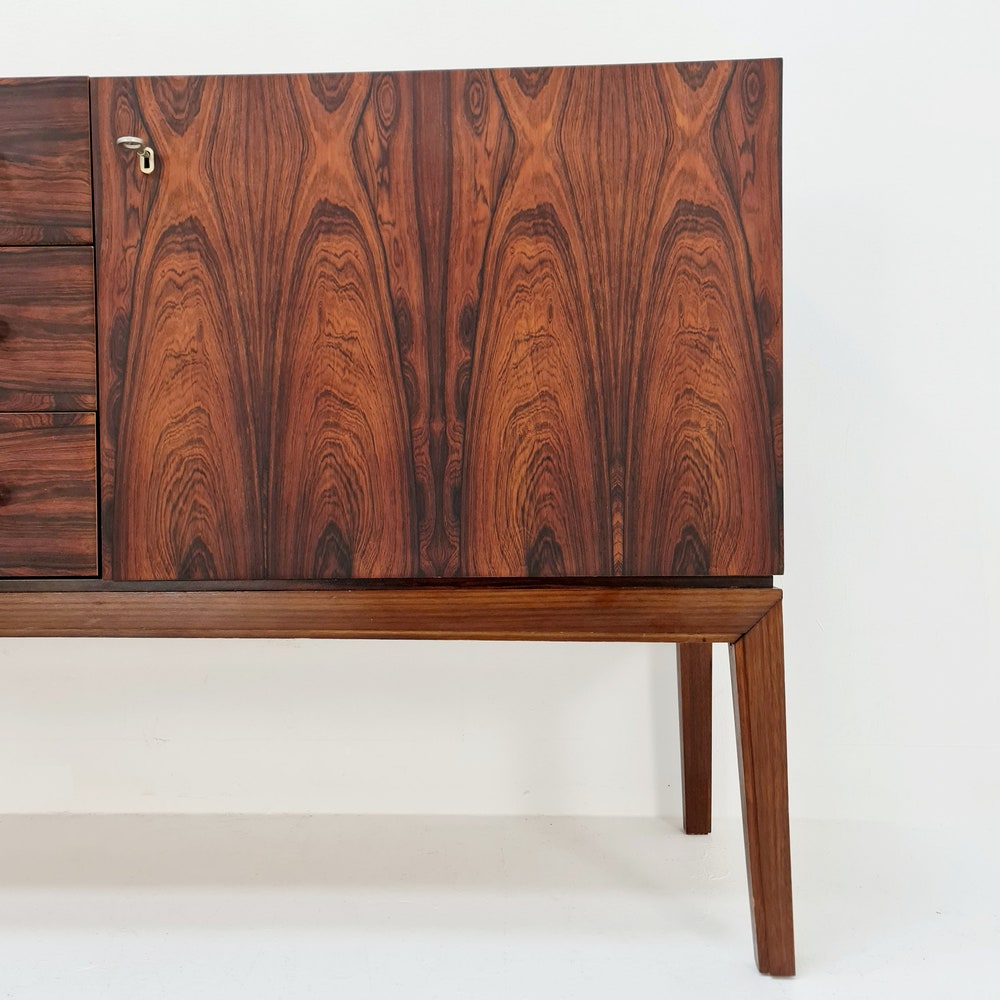 Rare Mid Century Modern German rosewood sideboard by Palette Mööbel, 1950s - Image 6