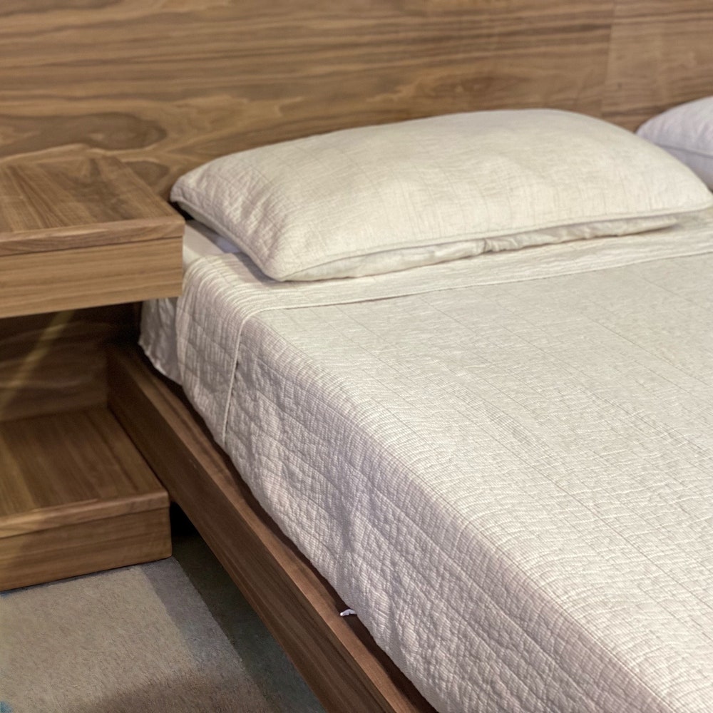 King Queen Bed Frame - Handmade Furniture Bed Frame - Reclaimed Furniture Gift for Couple - Mid Century Modern Platform Bed for Home Decor - Image 8