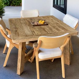 Square Barnwood Dining Table, Wood Patio Furniture, Farmhouse Patio Table Rustic, Farmhouse Dining Table Barn Wood, Outdoor Patio Table