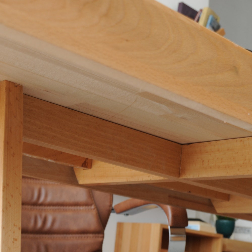 Wooden Table Leg, Full Set Solid Wood Snug Fit Plug-in System Table Legs, Handmade A Shaped Minimal Table - Image 4