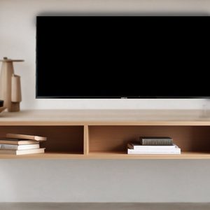 Custom Size Solid Wood Floating Tv Stand, Hardwoood Media Console, Floating Media Center, Console Tv Unit