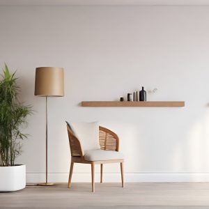 Wooden Floating Shelf, Custom Size Wooden Shelves with Brackets