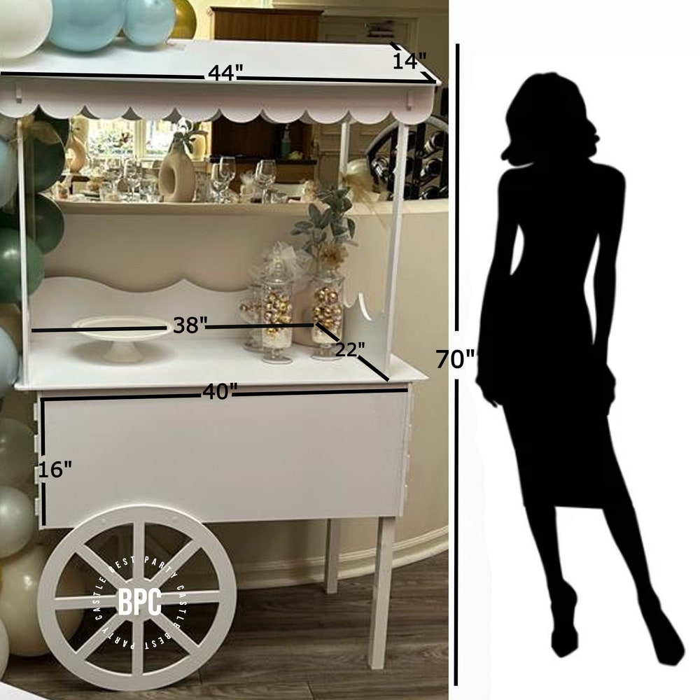 Candy cart, sweet cart for party decorations - Image 11