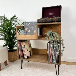 Vinyl Console, Record Player Stand, Vinyl record display, Vinyl Holder, Record Holder