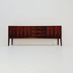 Rare Mid Century Modern German rosewood sideboard by Palette Mööbel, 1950s