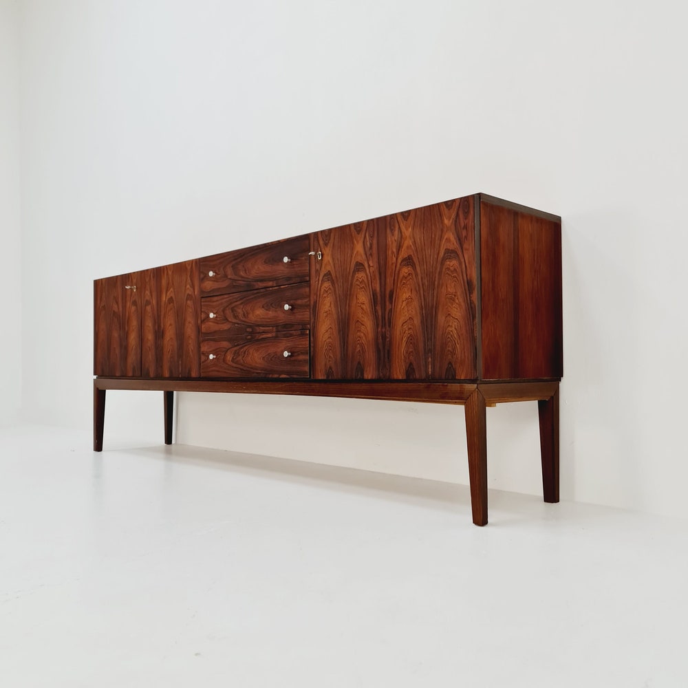 Rare Mid Century Modern German rosewood sideboard by Palette Mööbel, 1950s - Image 3