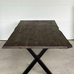 Live Edge Dining Table | Oak Dining Table | Rustic Modern Table | Hardwood Table | Custom Table