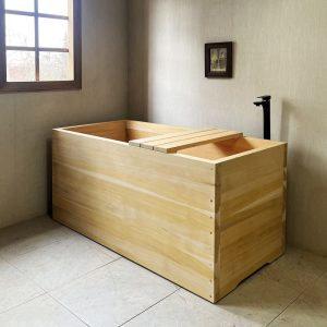 Cedar Tub Ofuro Wooden Soaking Bathtub Box Type Customizable