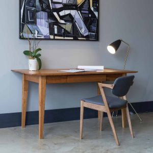 Enso Desk - Solid Wood Desk - Home Office Desk, Computer Desk - Oak, Maple, Cherry, Walnut Desk - Japanese Aesthetic