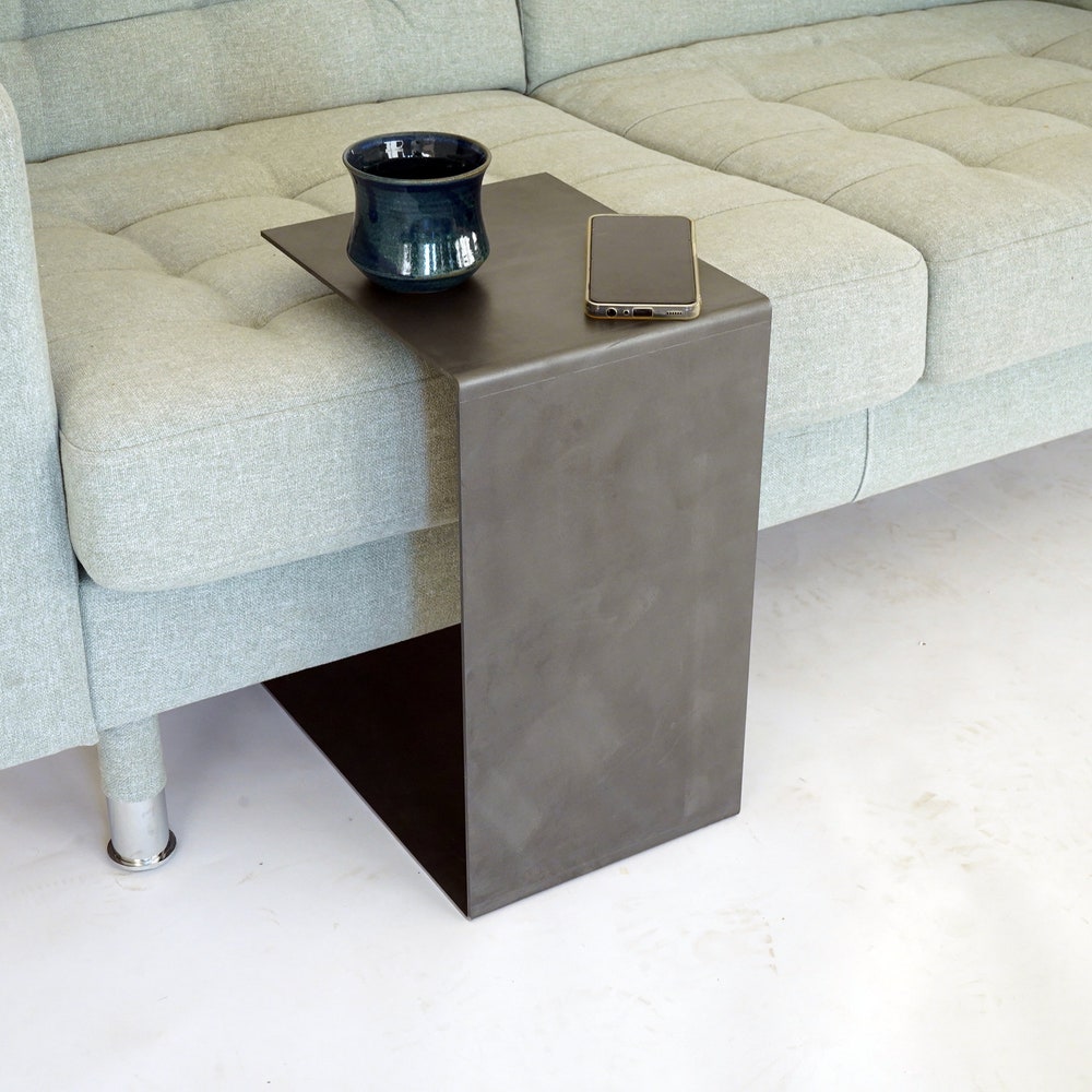 C Side Table | Metal Coffee Table | C Table | Metal Side Table | Industrial Table | Side Table - Image 9