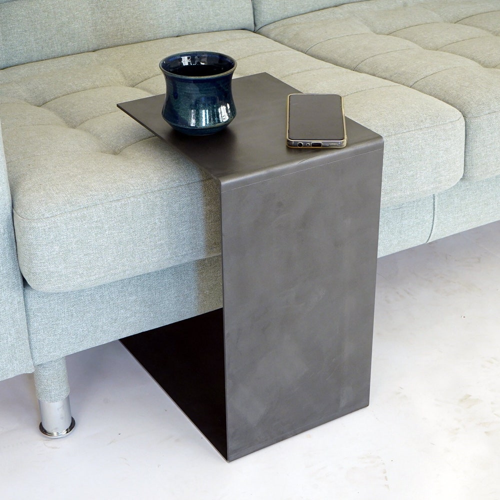 C Side Table | Metal Coffee Table | C Table | Metal Side Table | Industrial Table | Side Table - Image 7