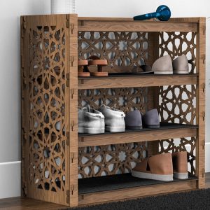 il_1000x1000.5888923342_7jy6-1.jpg Shoe Storage, Entryway Organizer, Shoe Rack, Wooden Shelves, Storage Cabinet, Hexagonica Furniture