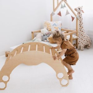 Climbing set, Arch with pillow, Foldable triangle, Montessori furniture, Indoor playground, Toddler gift, Baby gym climber, Nursery decor