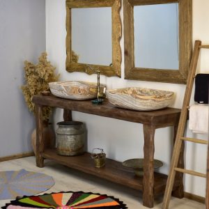 Rustic Bathroom Sink Vanity Handmade Rustic Wood Live Edge Vanity Vanity Farmhouse Wood Decor Bathroom  Vanity Mid Century  2 Sink Vanity