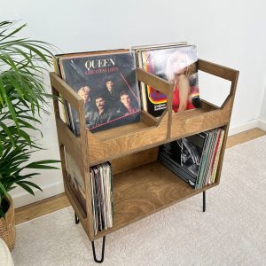 Large Vinyl Console, Vinyl Holder, Vinyl Display
