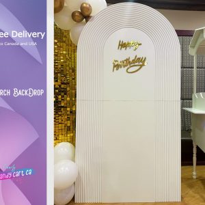 Ripple Backdrop Grooved arch for birthday and wedding parties with Free Delivery