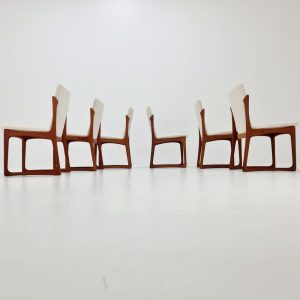 Rare Vintage Danish teak dining charis by Vamdrup Stolefabrik, 1960s, set of 6