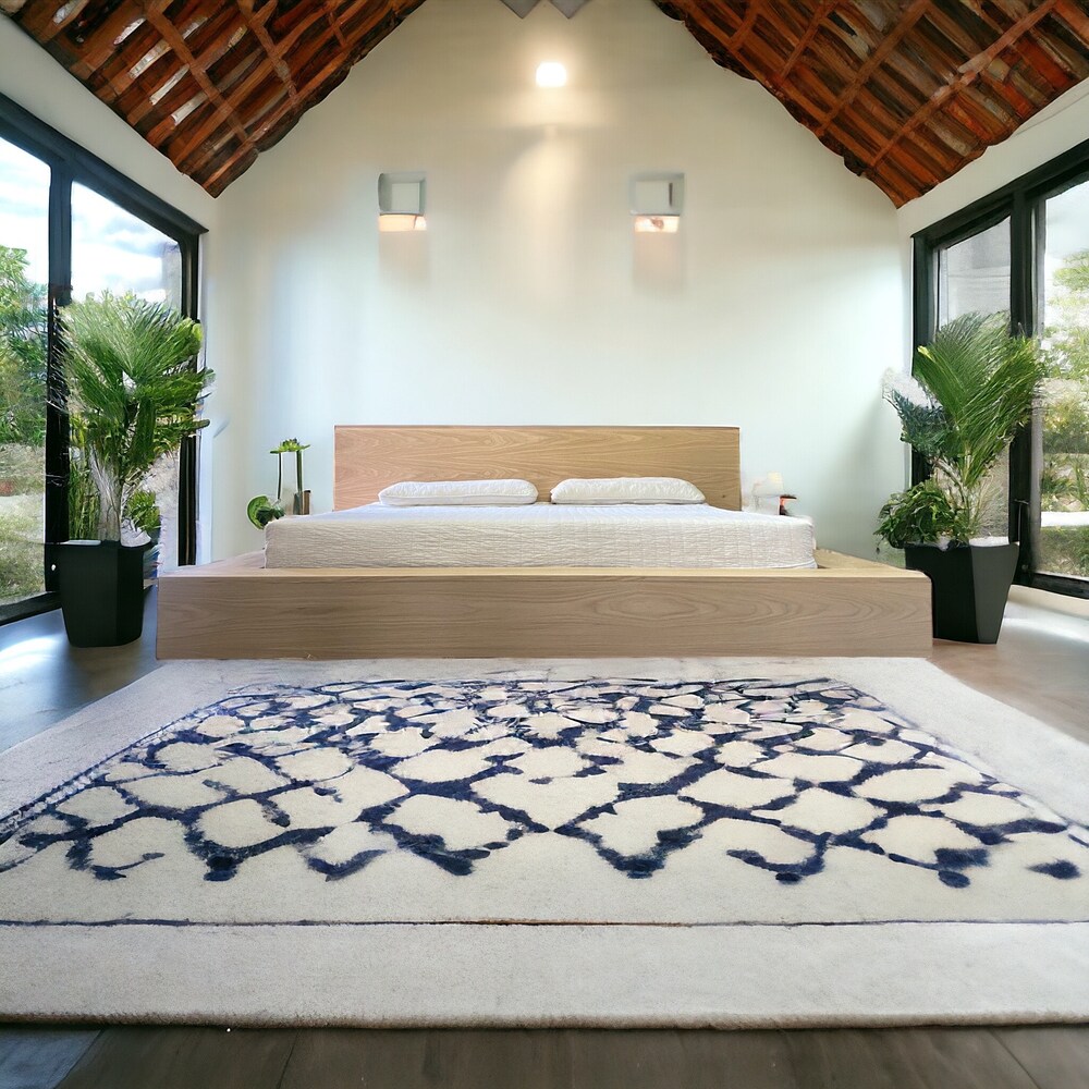 Wooden Bed Frame for Farmhouse Decor - The "Mikka" Adjustable Base Queen Bed Frame - Handmade Furniture for Housewarming Gift - Bed Frames - Image 3