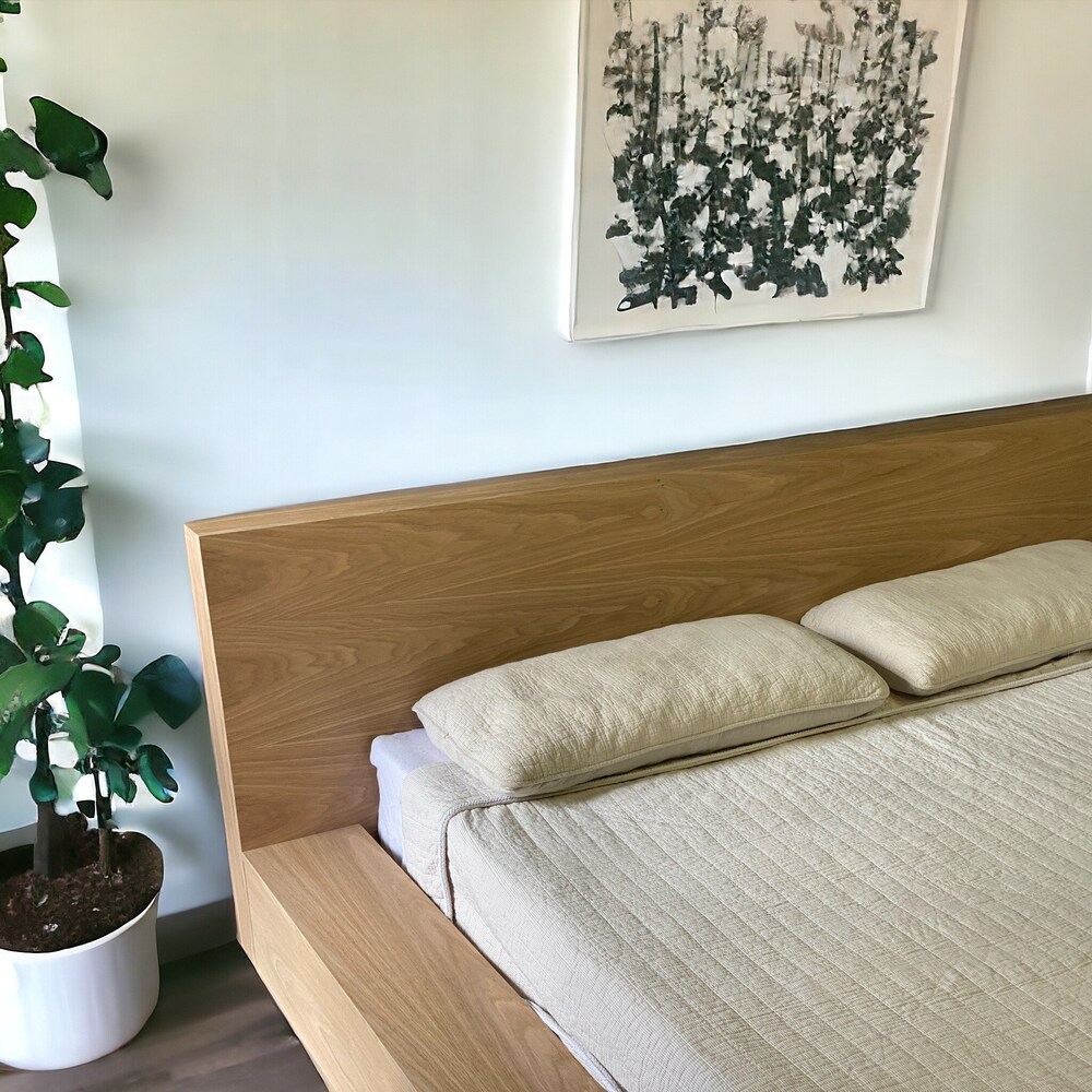 Wooden Bed Frame for Farmhouse Decor - The "Mikka" Adjustable Base Queen Bed Frame - Handmade Furniture for Housewarming Gift - Bed Frames - Image 4