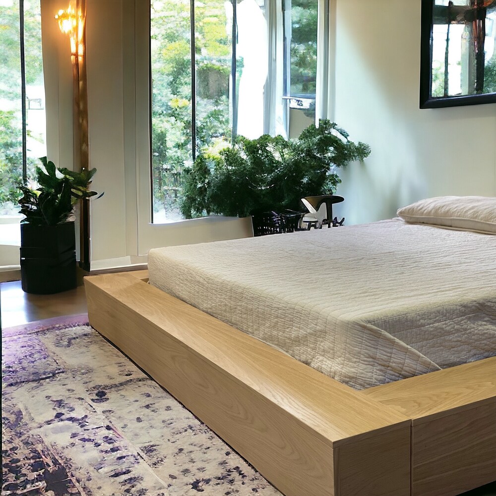 Wooden Bed Frame for Farmhouse Decor - The "Mikka" Adjustable Base Queen Bed Frame - Handmade Furniture for Housewarming Gift - Bed Frames - Image 5