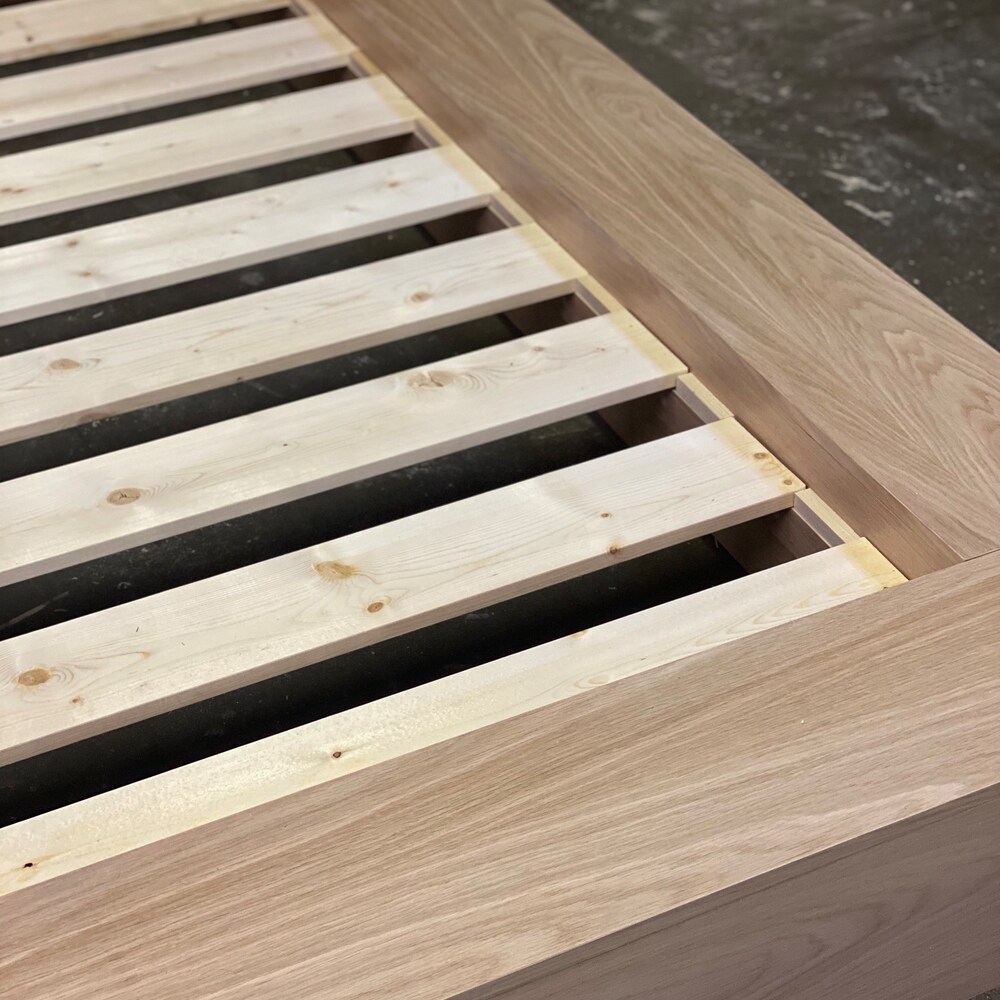 Wooden Bed Frame for Farmhouse Decor - The "Mikka" Adjustable Base Queen Bed Frame - Handmade Furniture for Housewarming Gift - Bed Frames - Image 9