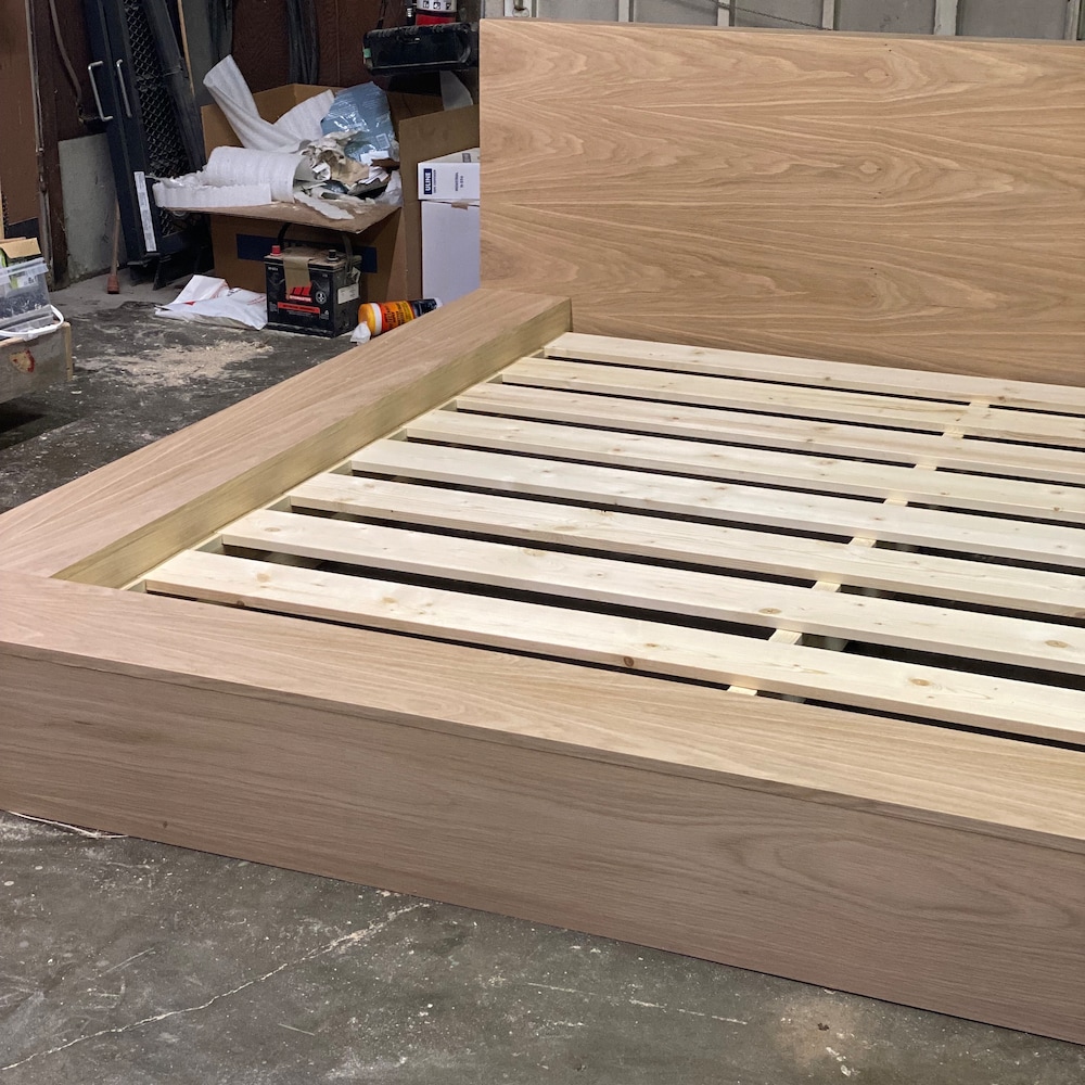 Wooden Bed Frame for Farmhouse Decor - The "Mikka" Adjustable Base Queen Bed Frame - Handmade Furniture for Housewarming Gift - Bed Frames - Image 10