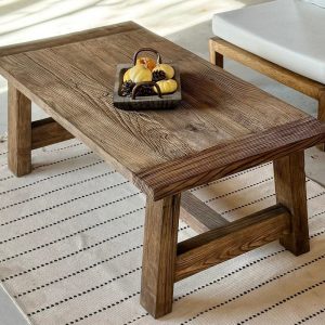 Dark Wood Rustic Coffee Table Reclaimed, Barn Wood Farmhouse Table