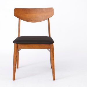Vintage Chair by Paul Browning for Stanley Furniture, USA – 1960s-1970s, Black Skai Upholstery, Stable Condition