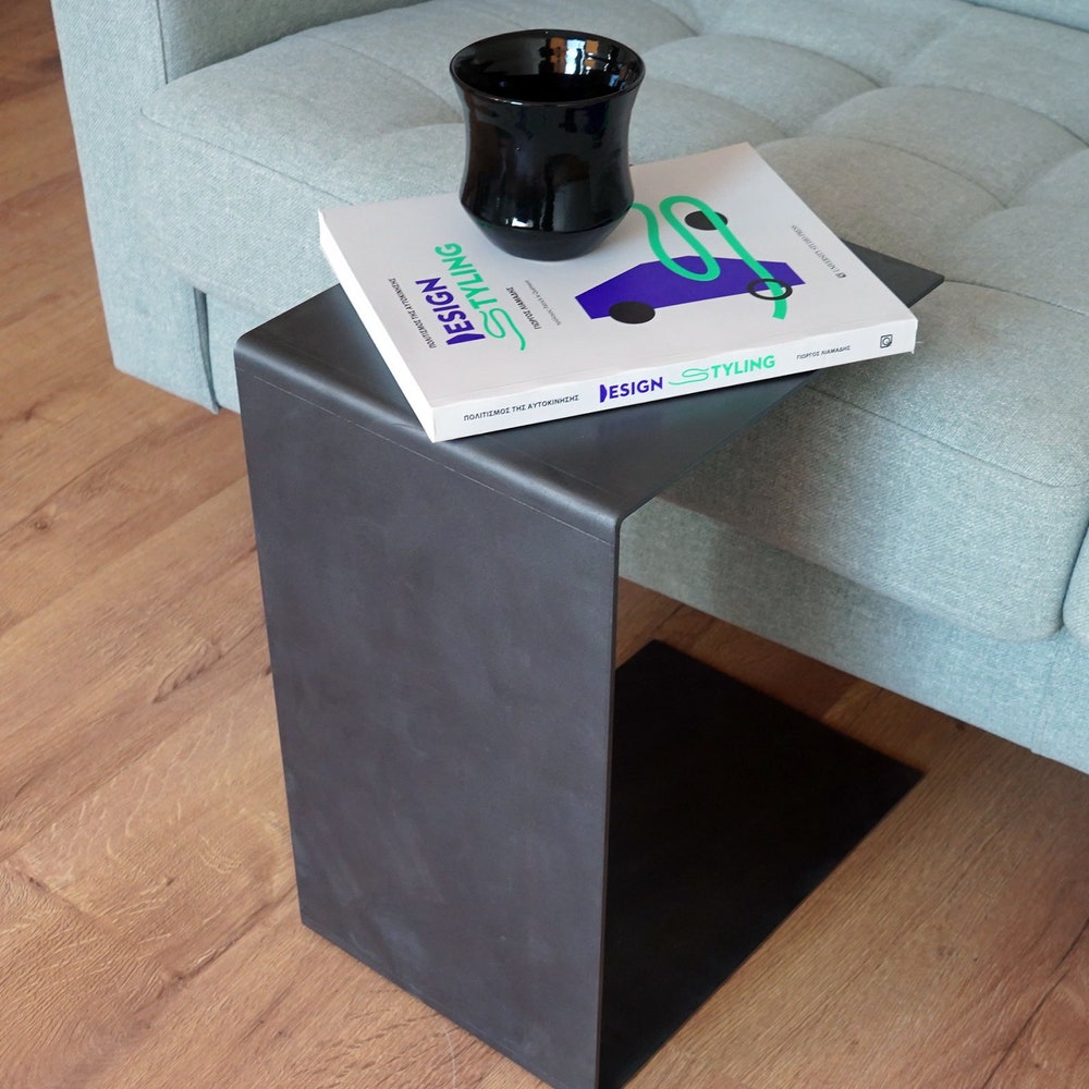 C Side Table | Metal Coffee Table | C Table | Metal Side Table | Industrial Table | Side Table