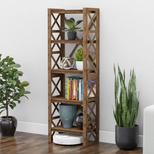 Bookcase Etagere, Bookshelf, Bookshelves, Housewarming Gift (19.5"w 12"d) Hexagonica