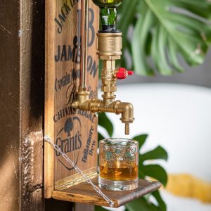 Wall Dispenser for Alcohol - Whiskey Stand for Wife - Liquor Dispenser - Bourbon Dispenser - Wall Mount Dispenser - Gifts For Woman
