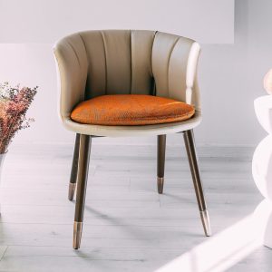 Modern style wooden dining chair, with removable cushion, Handmade, Special color and fabric options are available. Home furniture