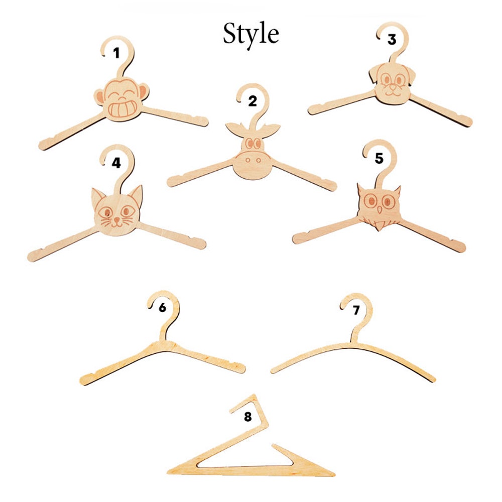 Wooden Clothing Rack with Shelves + 10 Hangers, Toddler Wardrobe, Kids and Baby clothing, Nursery Furniture, Baby shower, Montessori shelves - Image 11