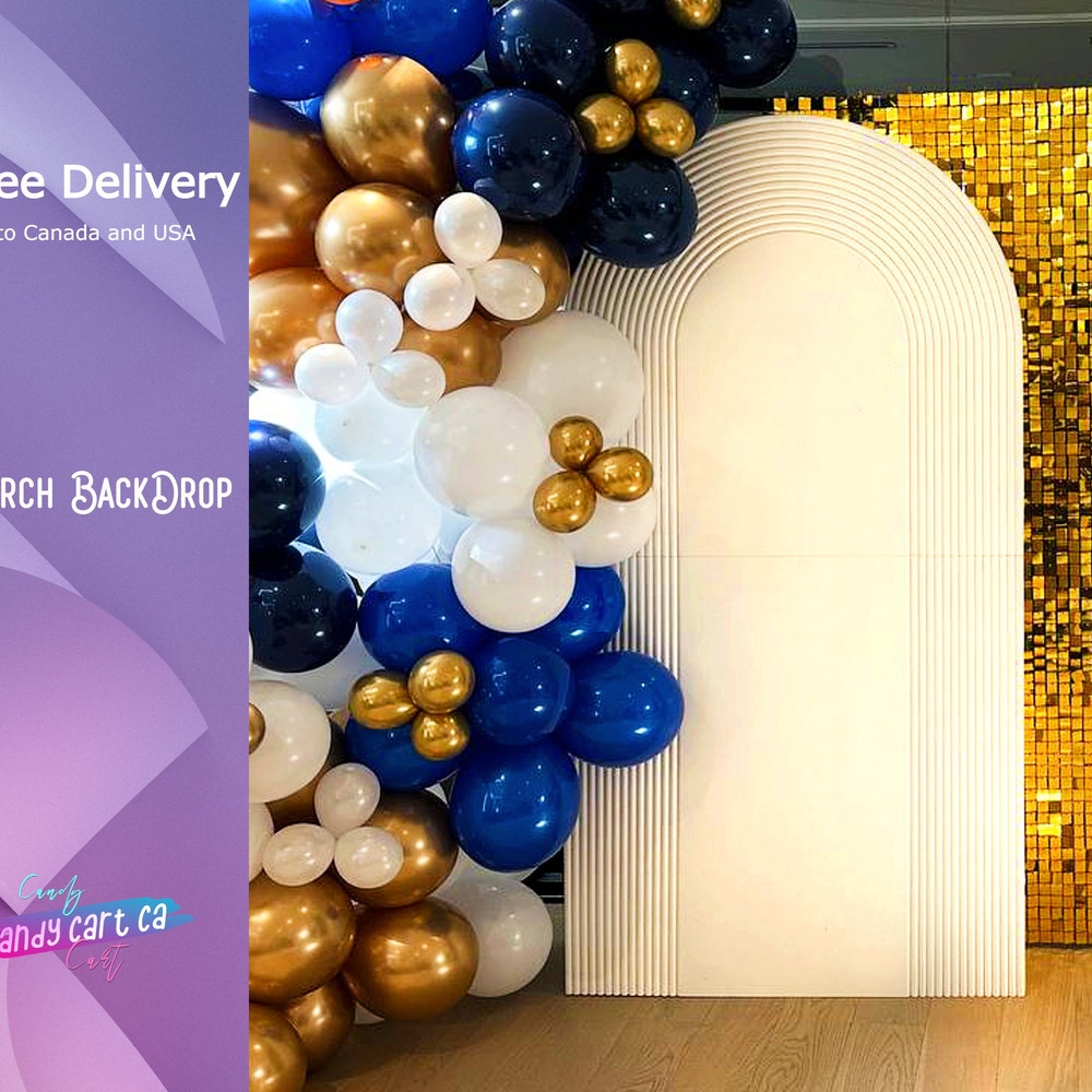 Grooved arch Ripple Backdrop for birthday and wedding parties - Image 4