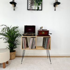 Record Player Stand, Turntable Stand, Vinyl End Table, Vinyl Console