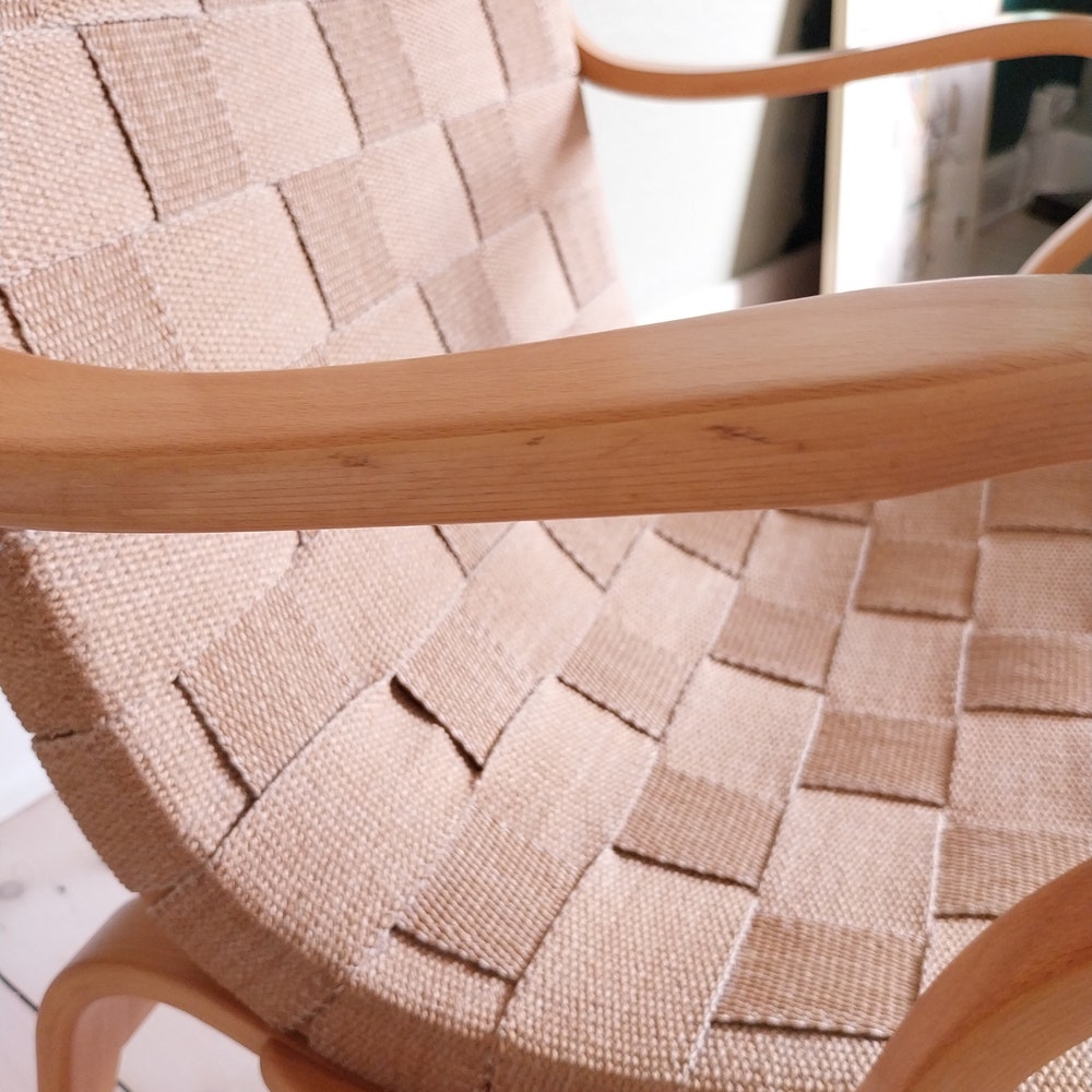 Bruno Mathsson chair Scandinavian lounge chair mid century chair birch bentwood chair sculptural accent chair Swedish modernist furniture - Image 2