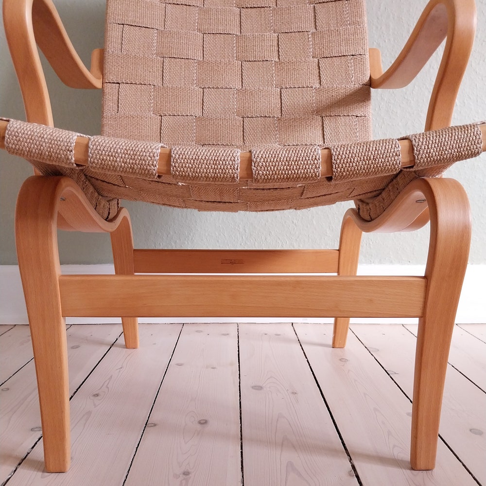 Bruno Mathsson chair Scandinavian lounge chair mid century chair birch bentwood chair sculptural accent chair Swedish modernist furniture - Image 3