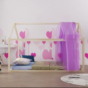 Queen Montessori House Floorbed - Kids' Gift, Complete with Slats