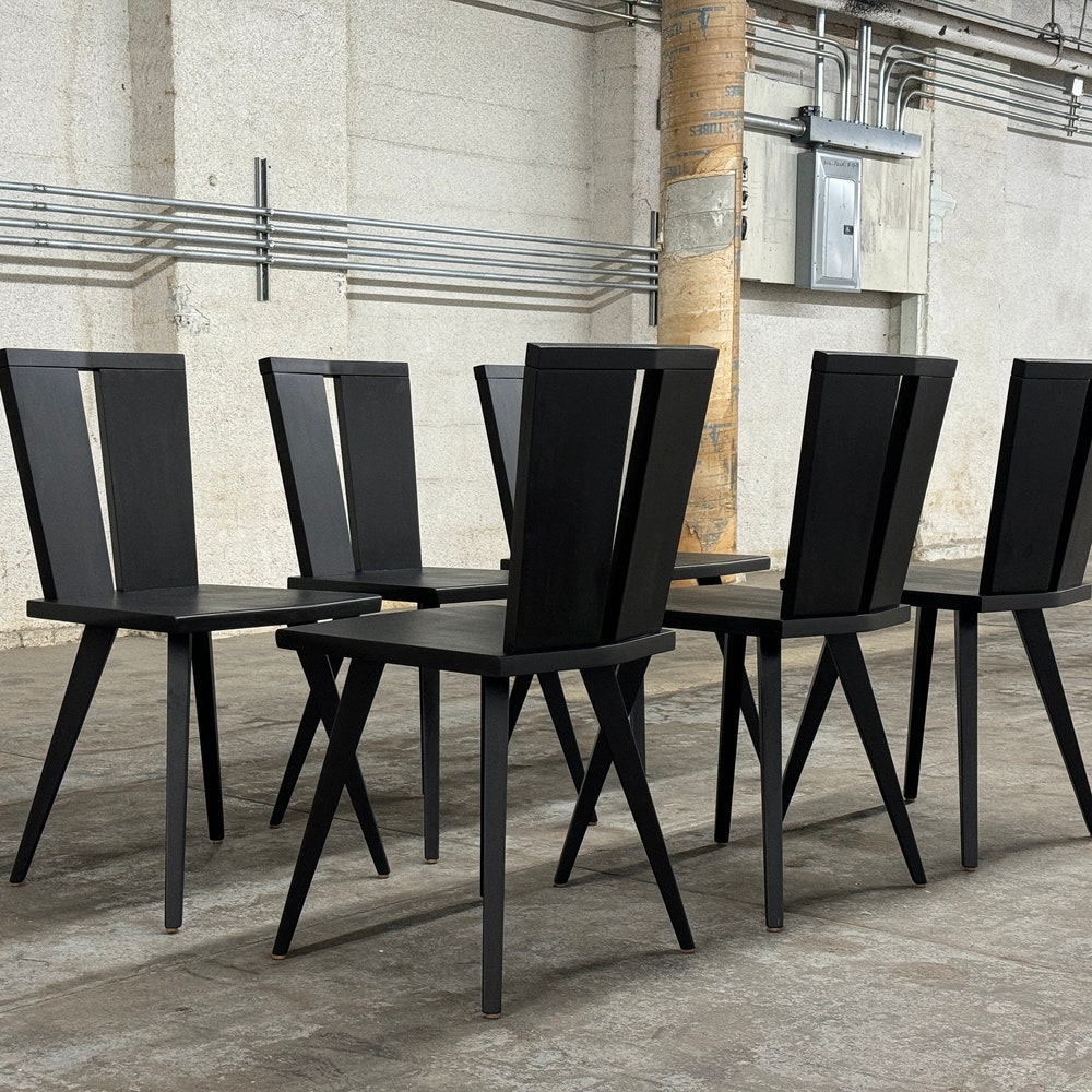 HEWN Modern Dining Chair, Sculptural Slab Side Chair, Accent Chair, Vanity Chair - Image 11