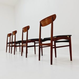 MidCentury Danish Teak Dining Chairs By E.W Bach For Skovby, 1960s, set of 4