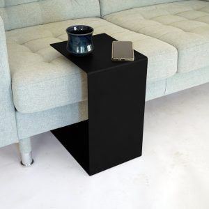 Black C Side Table | Metal Coffee Table | C Table | Black Coffee Table