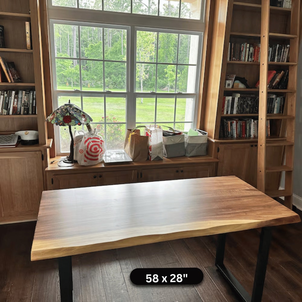 Tabletop - South American Walnut, Tabletop No Legs, Live Edge Table, Desk Tabletop, Coffee Tabletop, Console Tabletop, Walnut Tabletop - Image 4