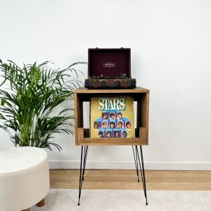 Record Player Stand, Vinyl Console, Turntable Station, Turntable Stand, Vinyl Console, Vinyl End Table