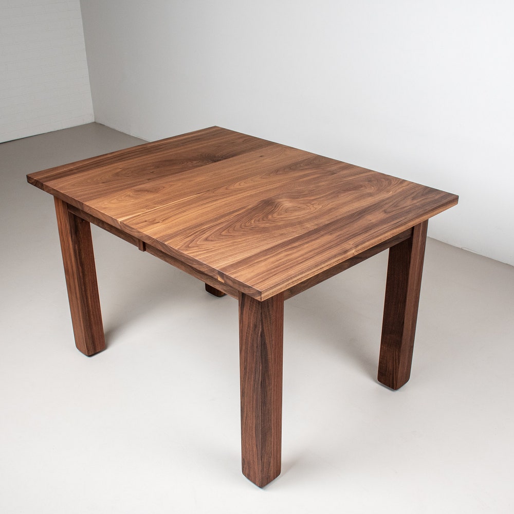 Walnut Dining Table with Walnut Dining Chairs, Walnut Tables Extendable, Kitchen Table and Chairs Set, Small Extendable Custom Dining Table - Image 6