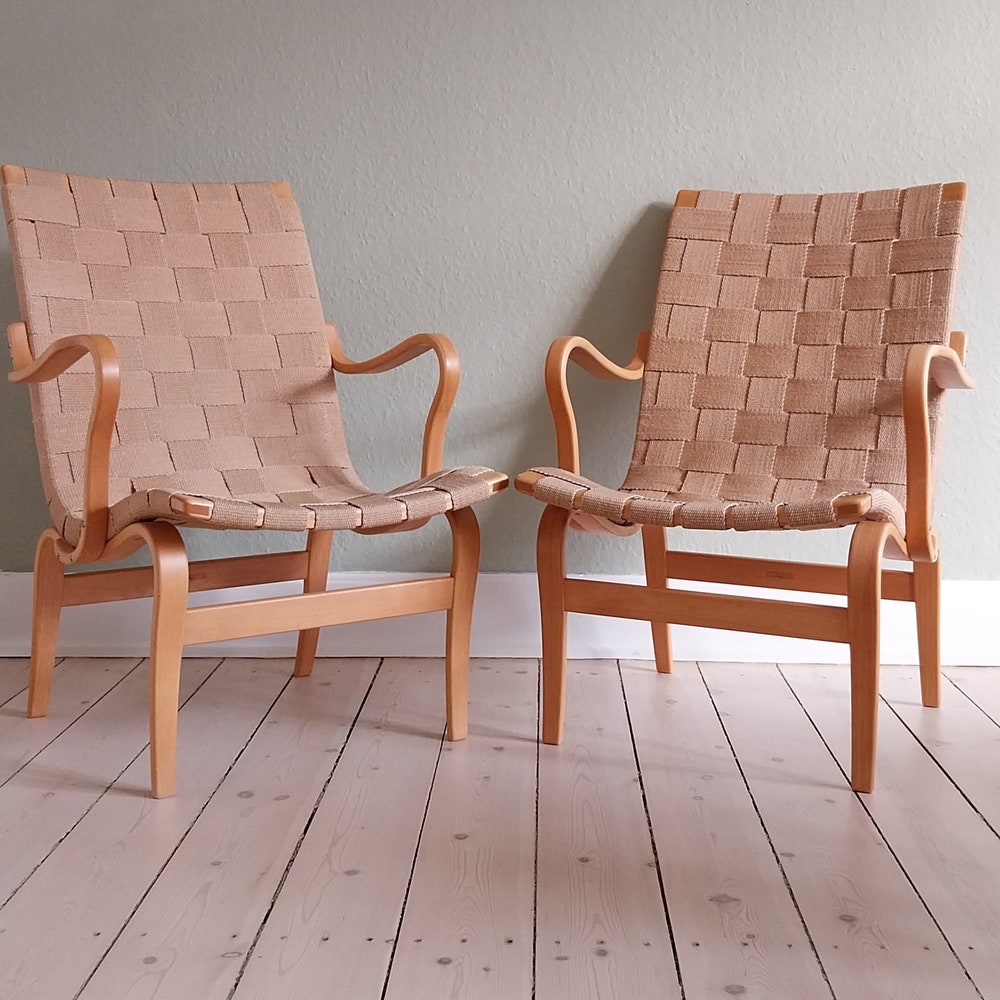 Bruno Mathsson chair Scandinavian lounge chair mid century chair birch bentwood chair sculptural accent chair Swedish modernist furniture - Image 7