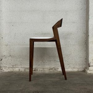 OSTERIA Modern Counter Stool with Cushion, Leather seat Stool, Barstool