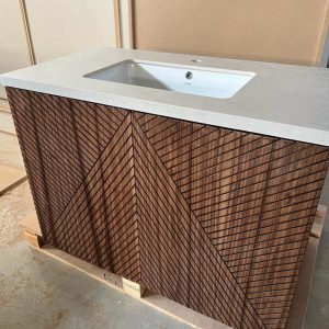 Floating Custom Walnut bathroom doors, Handmade Wood Vanity Cabinet, Solid Wood VanityCustom Oak Wood veneer Vanity Floating , Floating 30