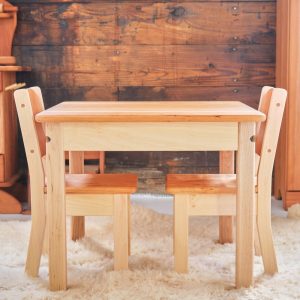Toddler Table and 2 Chair Set, Cherry and Maple, and/or additional chairs - 23 x 23 x 19 inches